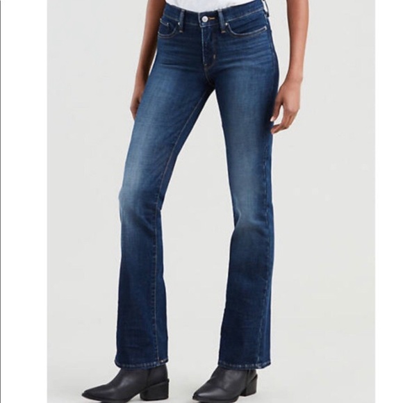 Levi’s Demi Curve Mid Rise Boot Cut Flare Jeans - Picture 2 of 4